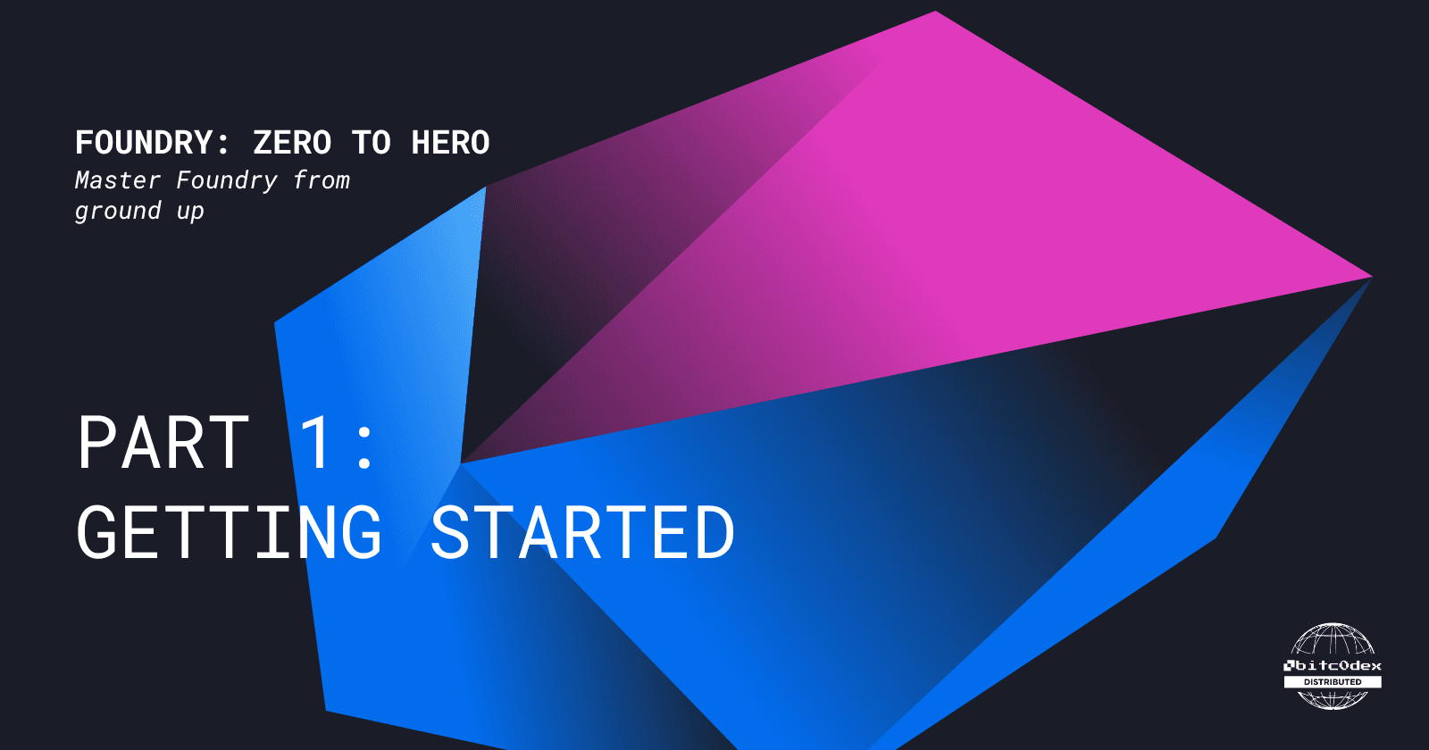 Zero To Hero in Foundry - Part 1: Getting Started